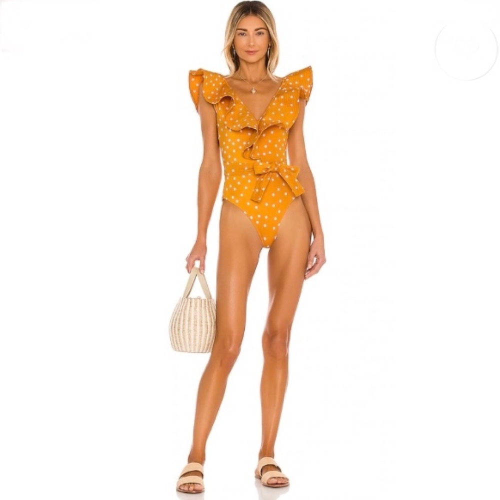 Johanna Ortiz Cenote Diver One Piece in Marigold